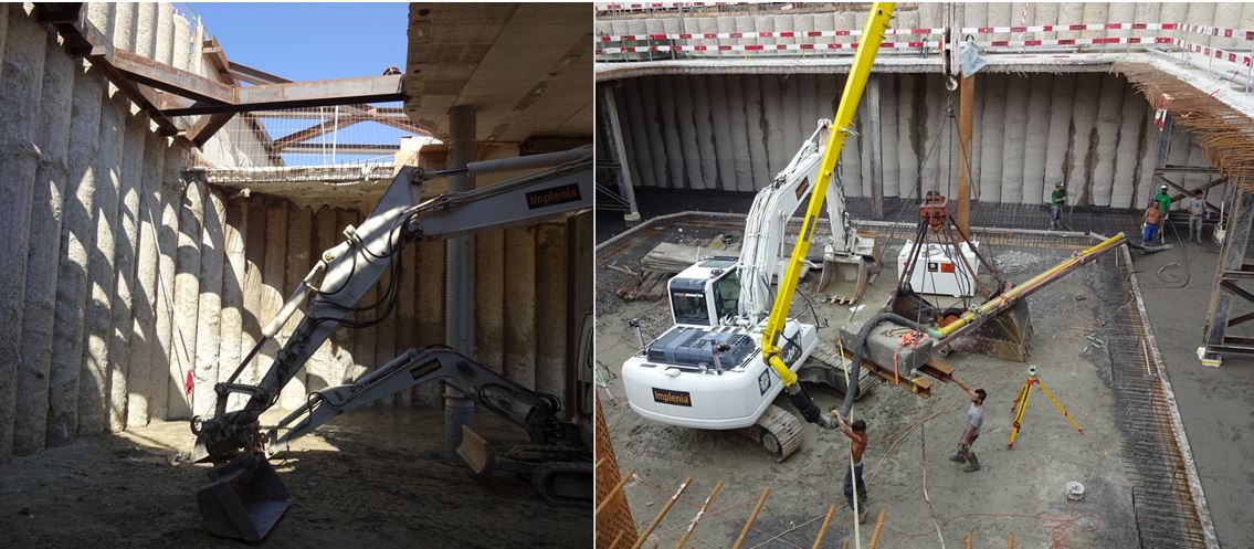 Aushub/Kragenbauweise